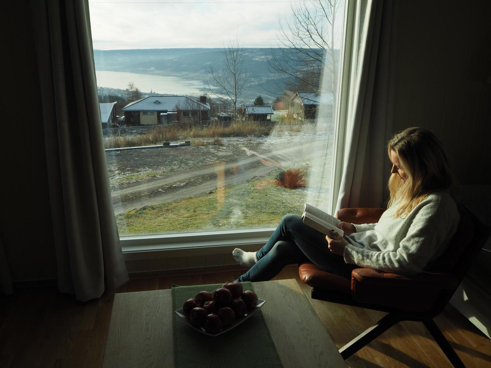Cabin With Great View Close To Town And Ski Area Lillehammer Bagian luar foto